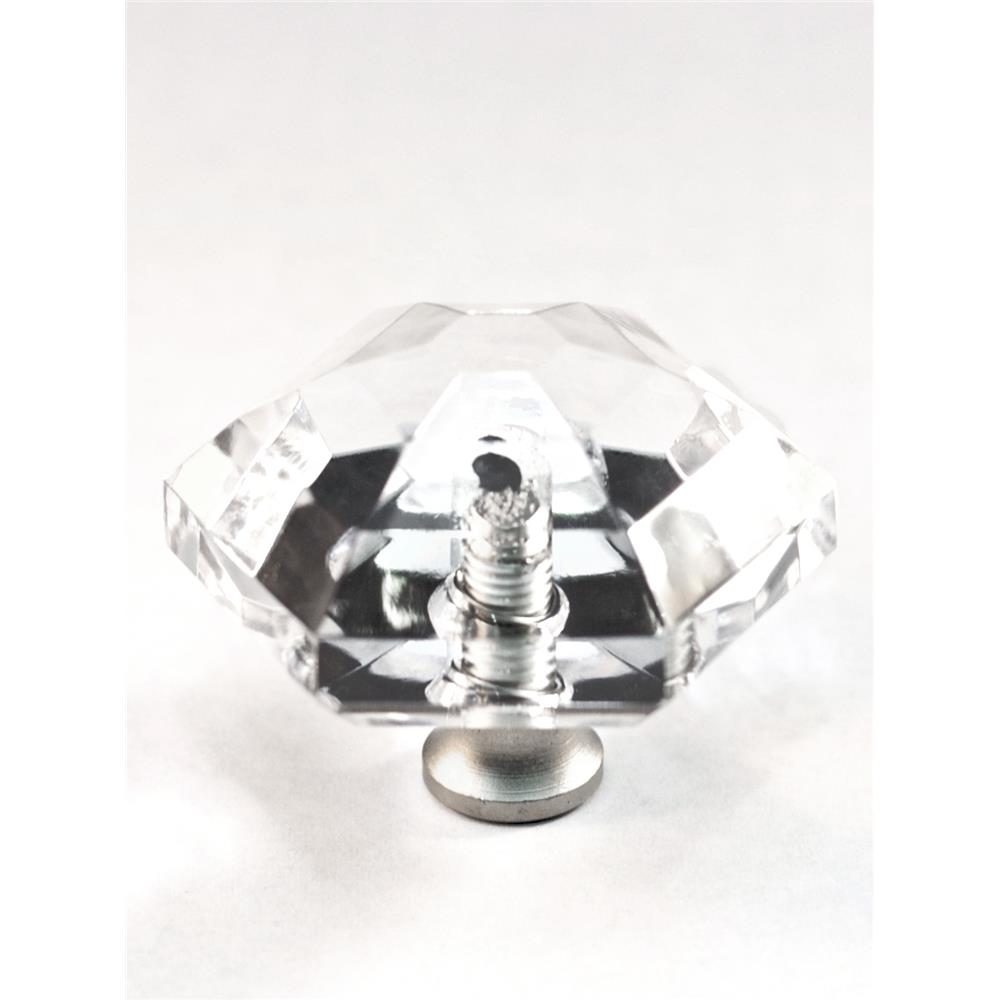 Cal Crystal M41 Crystal Excel HEXAGON KNOB in Pewter